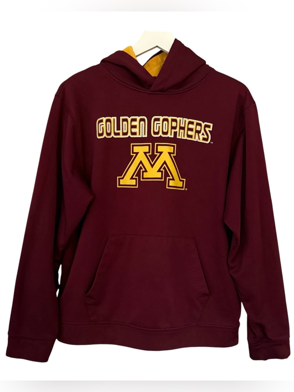 Colosseum Minnesota Golden Gophers Hoodie Mens Medium Maroon Gold Pullover NCAA